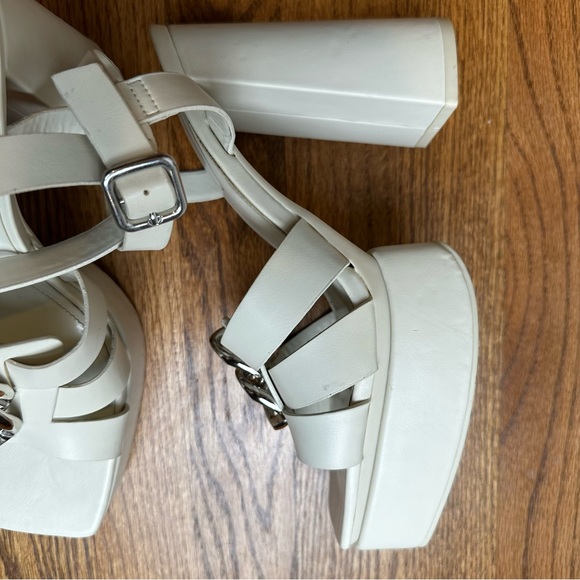 Zara Strappy chunky platform heeled sandal size 9us - Picture 5 of 8